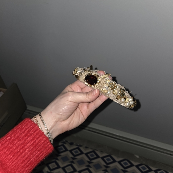 Dolce And Gabbana Embellished Headband - Picture 2 of 4